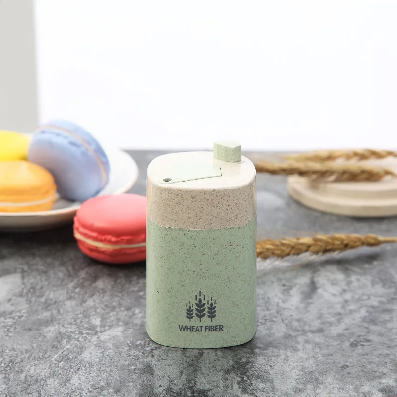 A3 Wheat Straw Automatic toothpick box toothpicks holder Creative Toothpick Box Toothpick Dispenser - Color: A3