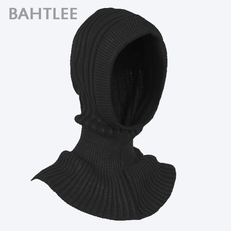 BAHTLEE зимняя женская балаклава шерстяная вязаная шапка шарф шапки шеи теплые шапки
