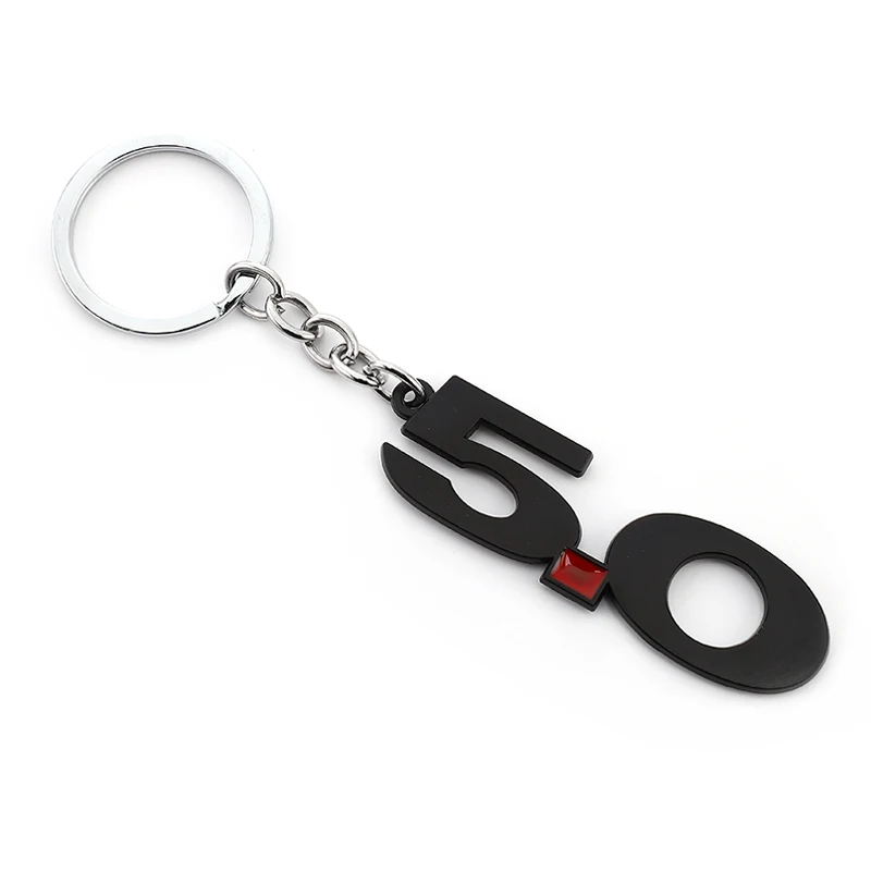 Red and White Ford MUSTANG KEYCHAIN 