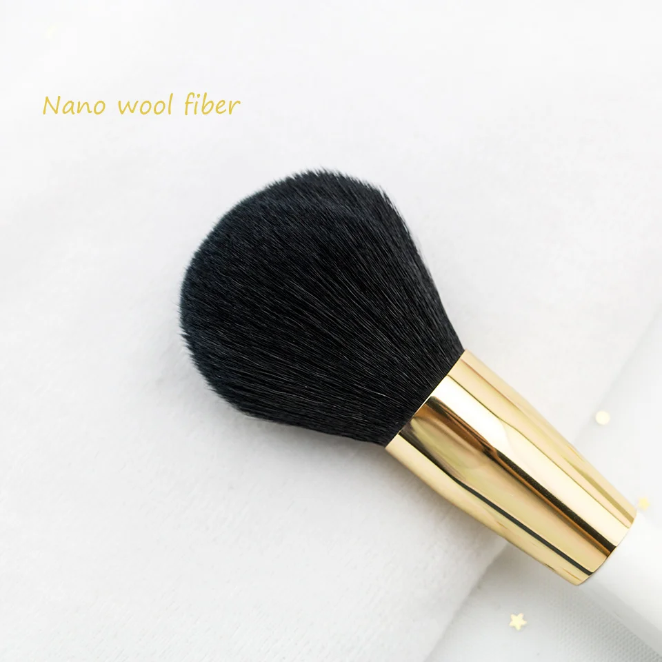 L07 BEILI Роскошный белый High end Pro кисти для макияжа crease смешивание для румян для контура основы XGF козья шерсть макияж кисти инструмент - Handle Color: L07