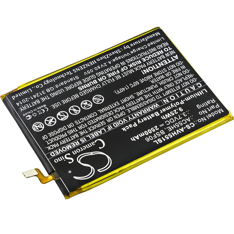 Обновленная батарея Cameron Sino для Archos 55 Helium Ultra, A55 Helium