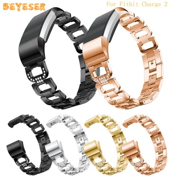 

Wristband Alloy For Fitbit Charge 2 Smart Watch Strap Adjustable band Replacement Bracelet Smart Accessories Watch Band Metal