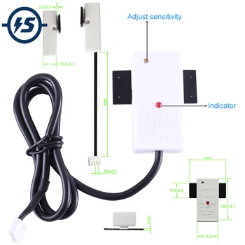 

DC 5V NO Non-Contact Flat Liquid Level Sensor 2A Driver IP65 Waterproof Water Level Detector for T1.5mm-20mm Container