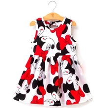 Платье для девочек; Новинка года; летнее платье с принтом; хлопковое платье для маленьких девочек; хлопковое платье принцессы с цветочным рисунком для маленьких девочек