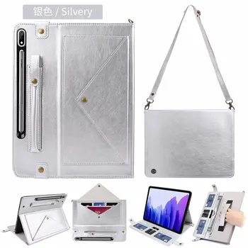 

Smart PU Leather Tablet Protect Case For Samsung Galaxy Tab S7 Plus 12.4 Inch 2020 SM-T970/T975/T976 Cover Funda Stand Shell+Pen