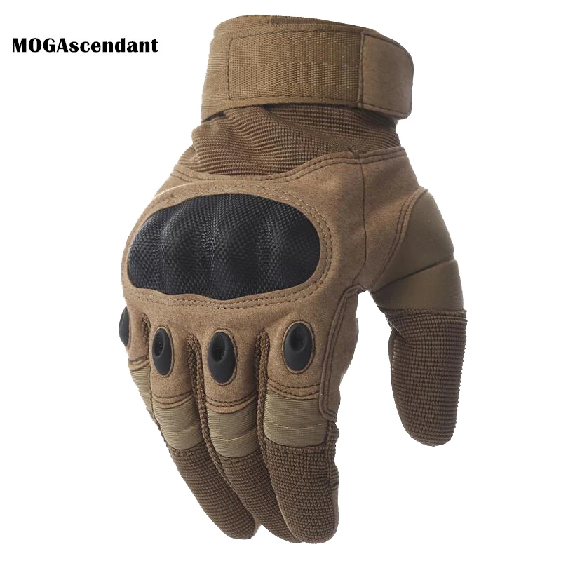 Men Tactical Cycling Full Finger Gloves Winter Touch Screen Paintball Airsoft Shooting Combat Anti-Skid Bicycle Hard Knuckle