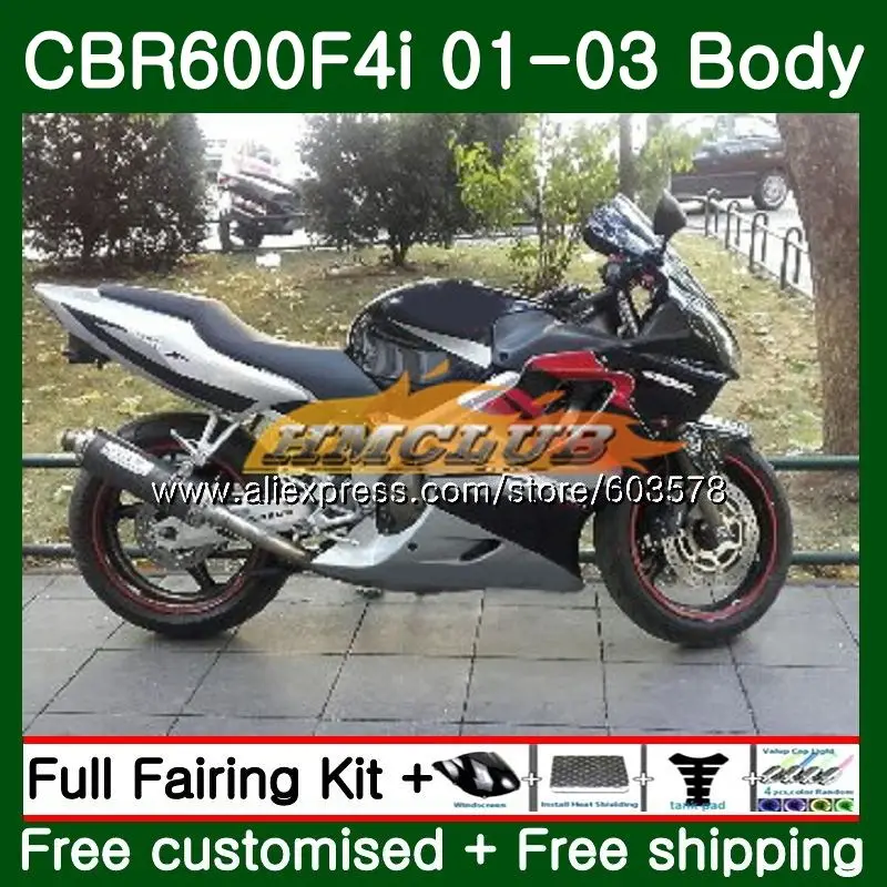 Средства ухода за кожей для HONDA CBR 600 F4i CBR 600F4i 600 FS 2001 2002 2003 70CL. 8 глянцевый черный CBR600F4i CBR600FS CBR600 F4i 01 02 03 обтекатели - Цвет: No. 1