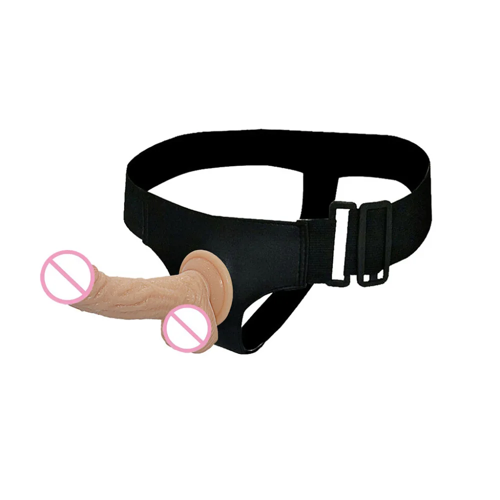 Dildo Vibrator Realistic Strapon Strap On Male Elastic Band Woman Lesbian Sex Silicon Toy goods**D |