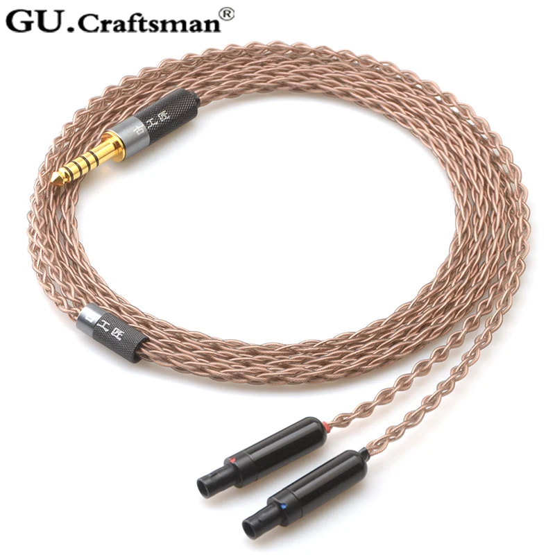 Медь GUcraftsman 6N OCC для SENNHEISER HD800 HD800s HD820 4Pin XLR 2 5 мм/4 4 мм балансировочный кабель