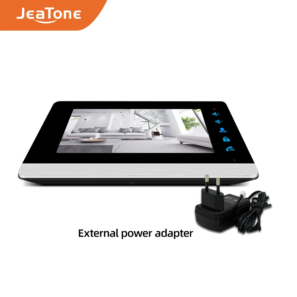 Jeatone 7 ''видеодомофон видео домофон система, 1000TVL широкий угол градусов/день и ночное видение, Поддержка английский и русский