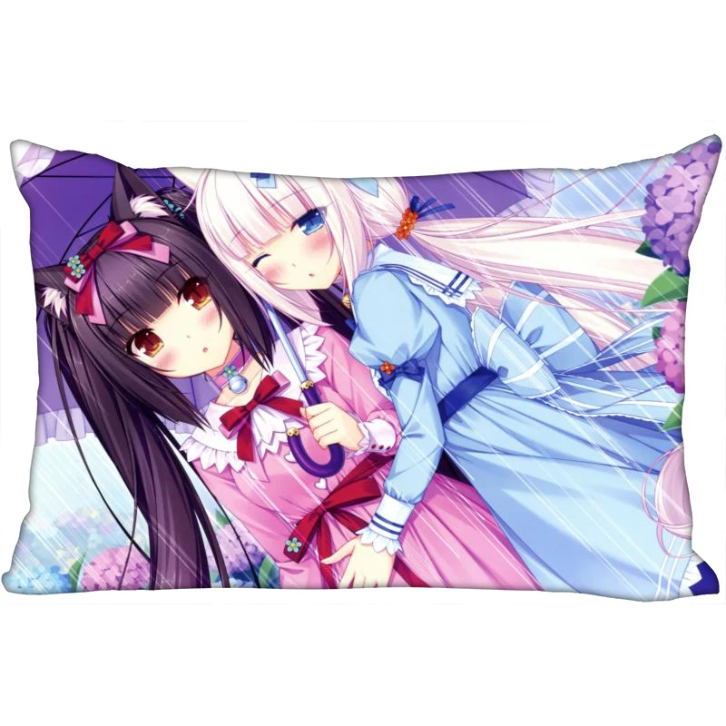 Шунцянь на заказ NEKOPARA декоративная наволочка 45x35 см(одна сторона) прямоугольная Наволочка на молнии с принтом Новогодняя наволочка - Цвет: 23