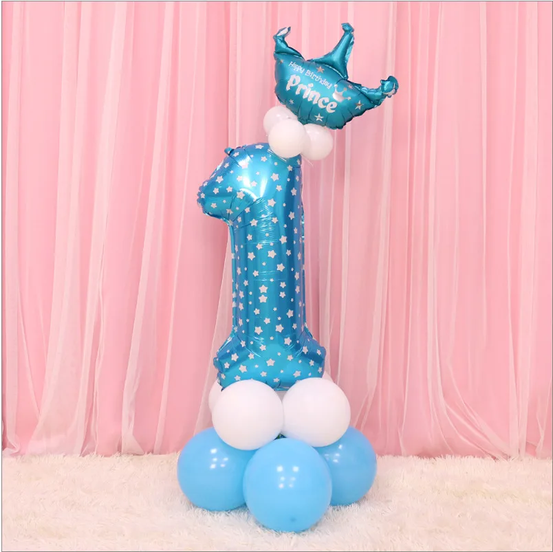 Воздушные шары 13 шт. 32 дюймов babyshower девочка и мальчик вечерние поставки детские игрушки номер фольга s С Днем Рождения вечерние образования детей