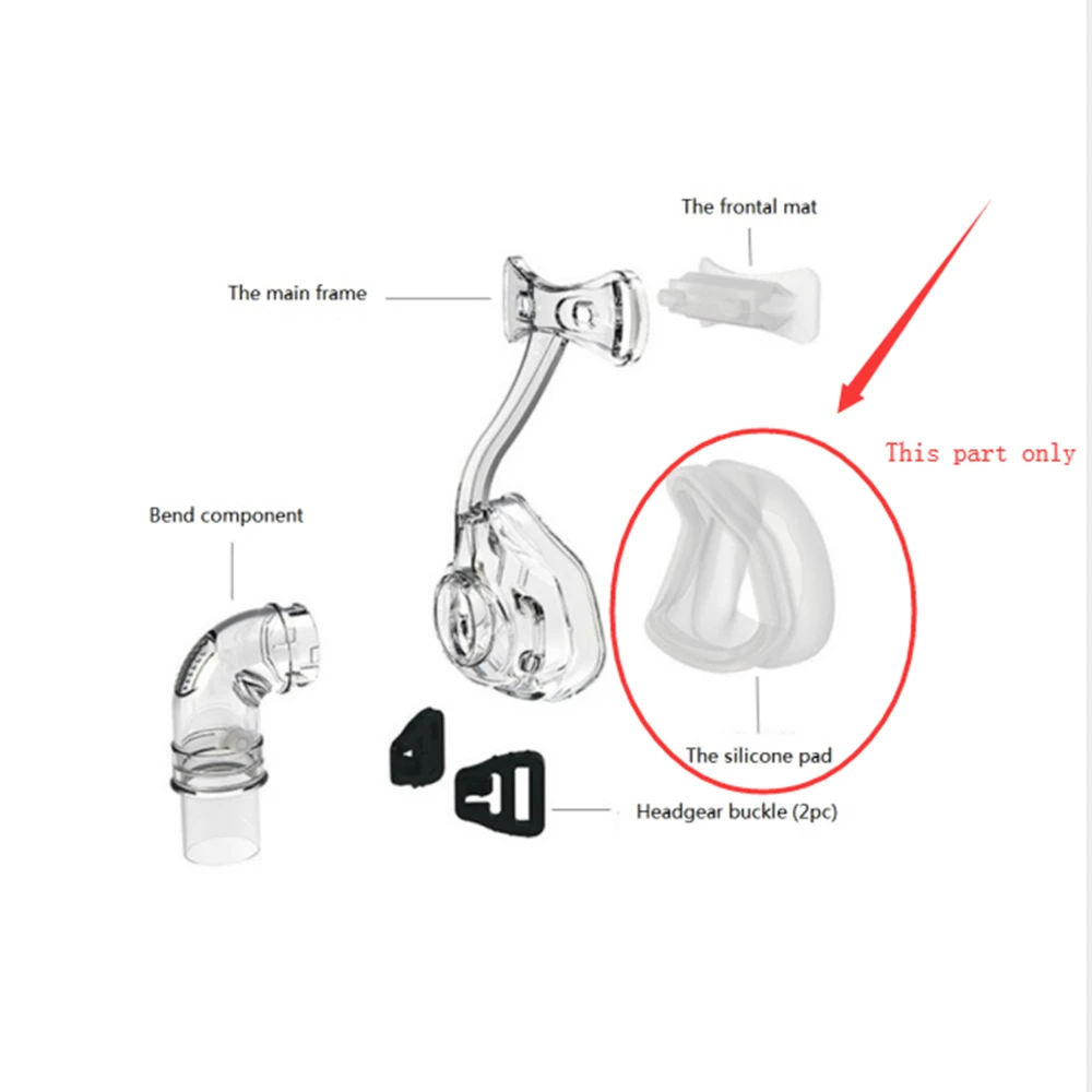 MOYEAH CPAP носовая маска Подушка силиконовый коврик аксессуары Замена для апноэ сна Анти Храп 2 шт