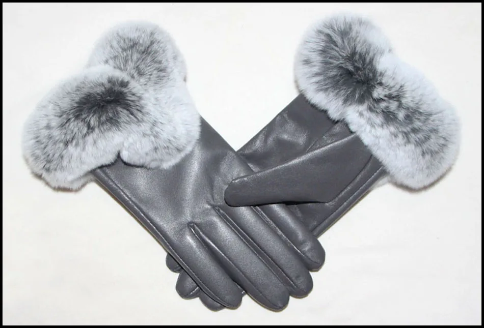 echte hochwertige schaffell handschuhe weibliche rex kaninchenfell handschuhe winter verdickte warme leder weibliche touchscreen handschuhe kältebeständige mode neue lederhandschuhe 2026 – Detail 19