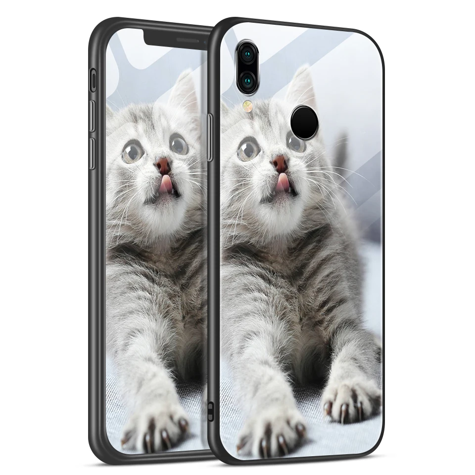 H134 Для huawei P20 Lite Pro Plus TPU Мягкий край задняя крышка из закаленного стекла чехол для телефона huawei P20lite/Nove3e модный жесткий чехол - Цвет: H134