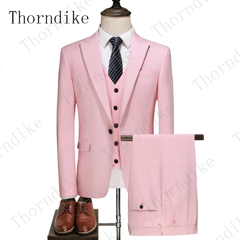 Мужской костюм Thorndike,, стиль, Свадебный костюм для мужчин, мужской костюм для школы, выпускной, смокинг для молодых мужчин, 3 шт.(пиджак+ жилет+ брюки
