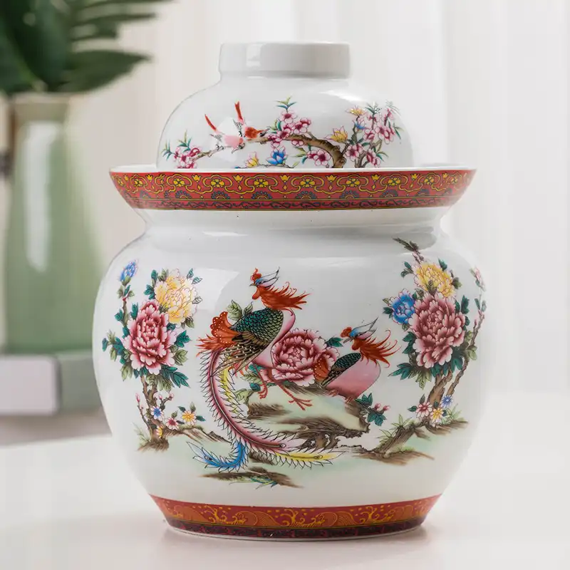 Jingdezhen Pickle Jar Ceramic Kimchi Container Chinese Pickled Jars