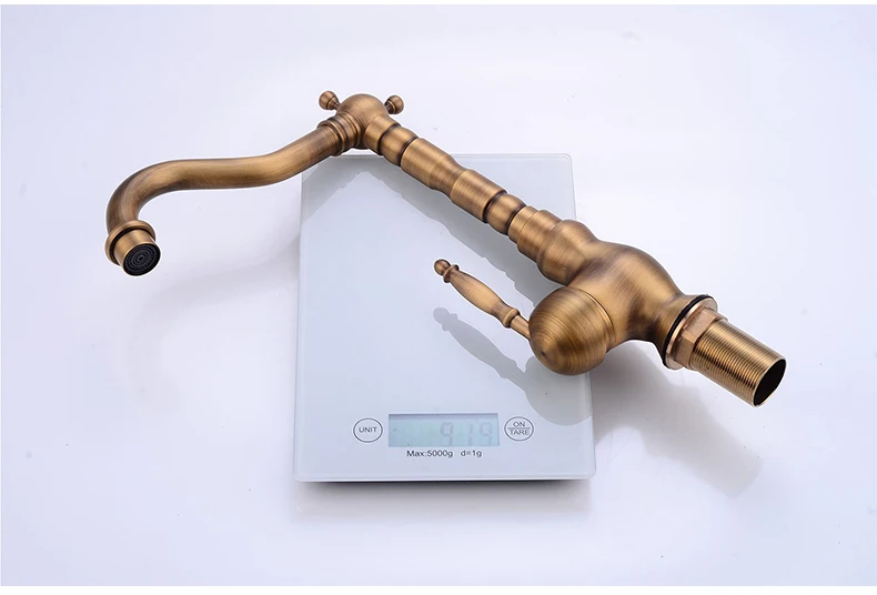 torneira giratória de torneira de água quente fria com misturador de pia de cozinha elkmel