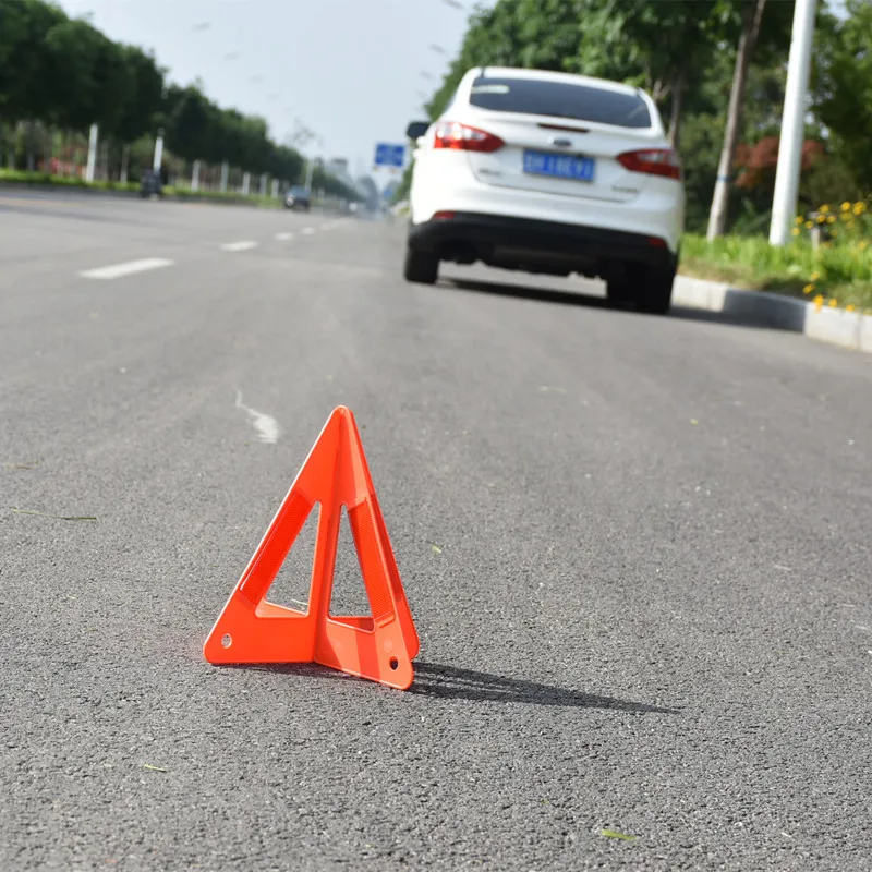 

Triangular Warning Sign Reflective Warning Sign Road Emergency Backup Triangular Warning Sign