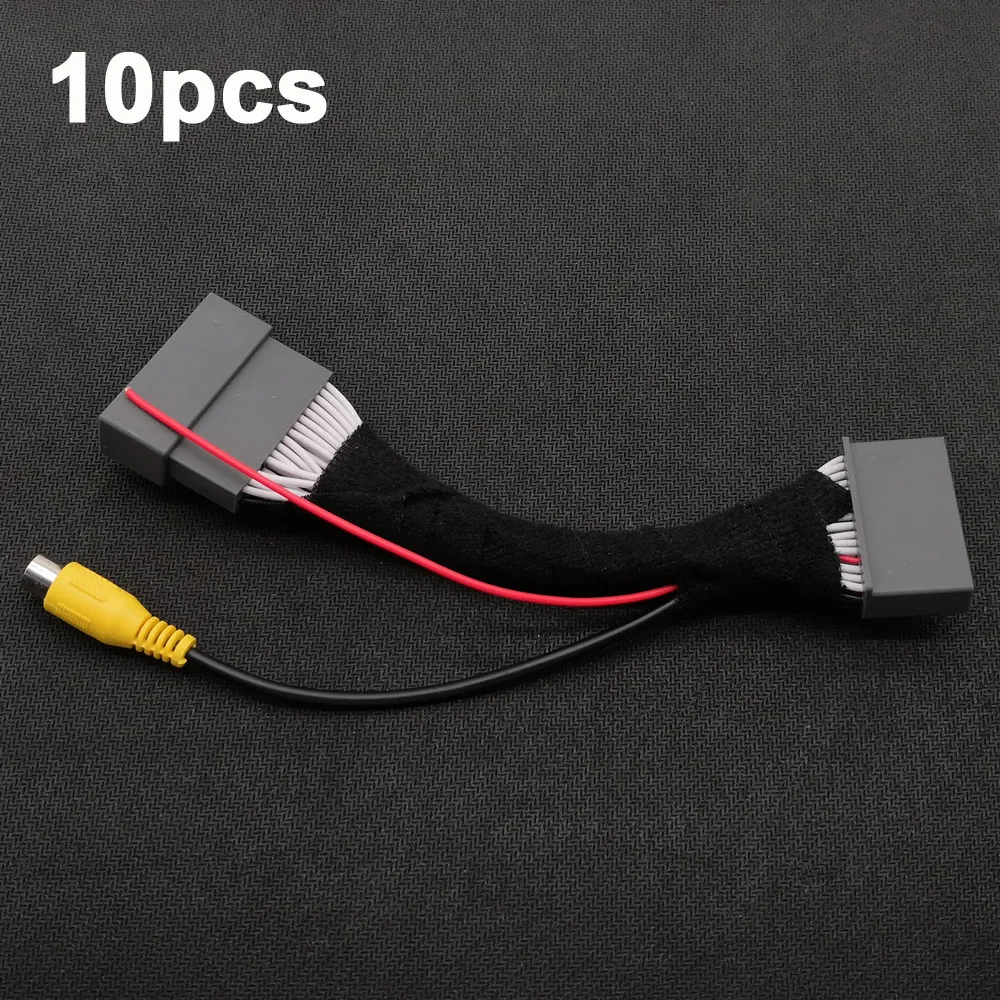 YIFOUM 10pcs 32Pin Original Video Input Switch Reverse Camera RCA Adapter Cable For Honda CR-V CRV- With 7 inch Screen