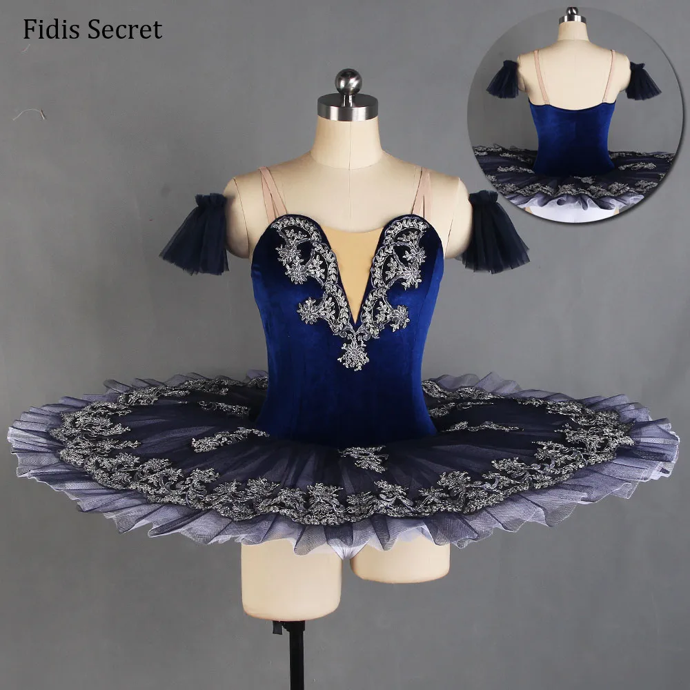 

Dark Blue Classical Pancake Tutu Costume,La Esmeralda YAGP Performance Professional Ballet Dress,GDC Competition Stage Dancewear