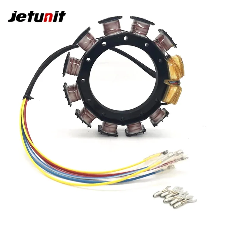 Outboard Stator For Mercury/Mariner 9Amp 1976-1989 90-200HP 2Stroke 6Cyl 174-5456 398-5454A2 A6 A7 A8 A9 A17 A18 9-25500 18-5854 18-5857 Inline XR2 Mag Black Max 