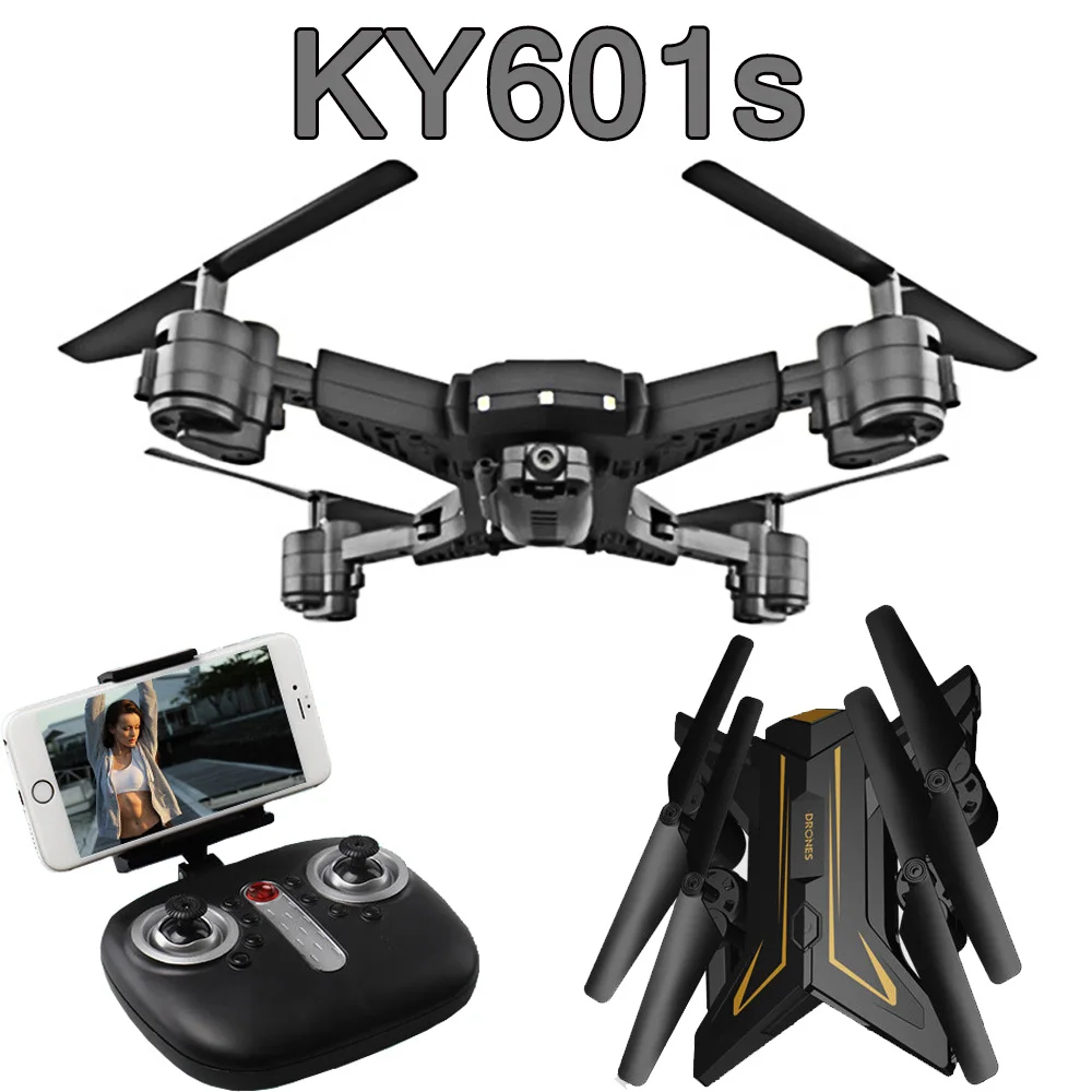 Дрон Ky601s RC вертолет Дрон с камерой HD 1080 P wifi FPV селфи Дрон Профессиональный складной Квадрокоптер 20 минут батарея дрон квадрокоптер с камерой профессиона квадракоптер квадрокоптер с камерой