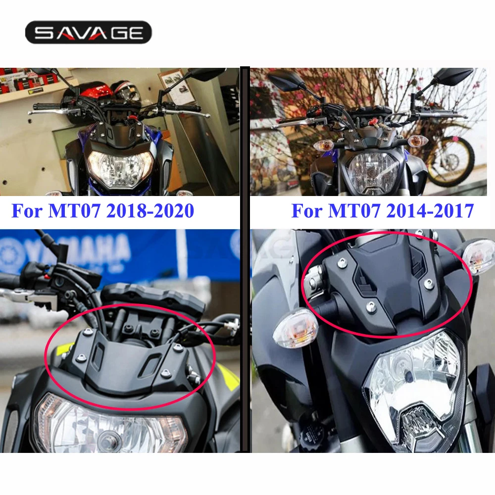 Ветровое стекло для YAMAHA MT 07 MT07 FZ07 FZ 2014 2015 2016 2017 аксессуары мотоциклов