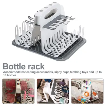 

Portable Baby Milk Bottle Drying Rack BPA FREE Detachable Colorful Baby Pacifier Feeding Cup Holder Deluxe Drying holder