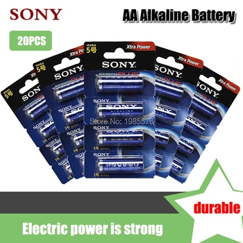 

20PCS Original Sony 1.5V AA Alkaline Battery LR6 LR03 For Electric toothbrush Toy Flashlight Mouse clock Dry Primary Battery