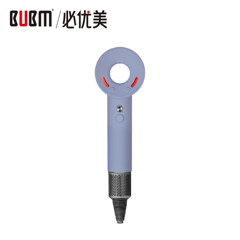Фиолетовый BUBM Мягкий защитный чехол для Dyson фен, красочный 360 полная защита чехол для Dyson Насадка На Фен для кожи - Цвет: Фиолетовый