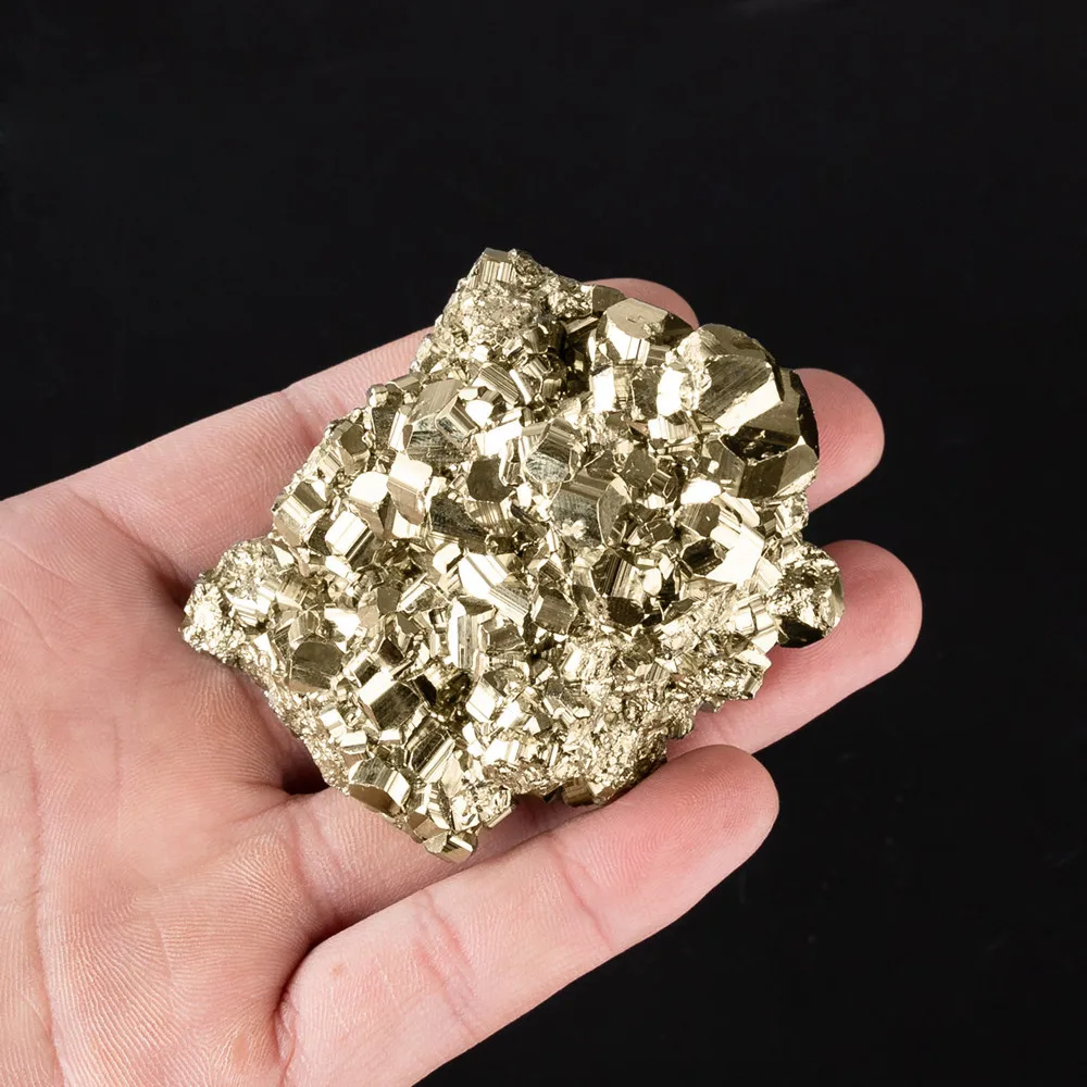 

1PC Rough Pyrite Crystal Stone Natural Pyrite Nugget Pyrite Crystal Irregular Mineral Healing Crystals Specimen Home Decor Stone