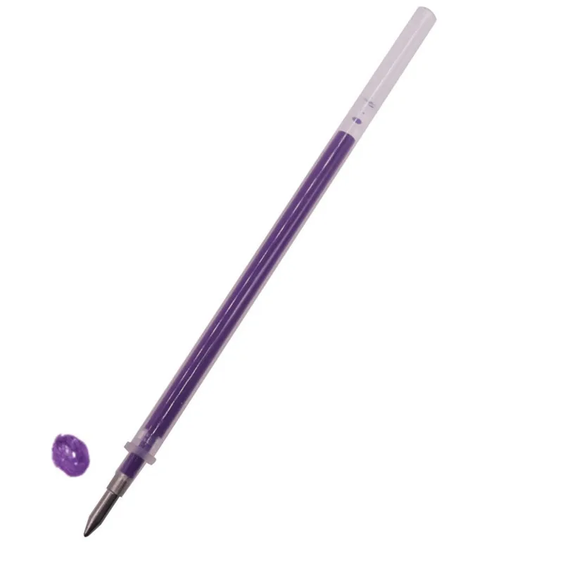 Purple refill 8 шт стираемая шариковая ручка 8 цветов гелевая ручка 0,5 мм ручка для письма студент, школа, офис ручка подарок на праздник ручка обучающее оборудование - Цвет: Purple refill