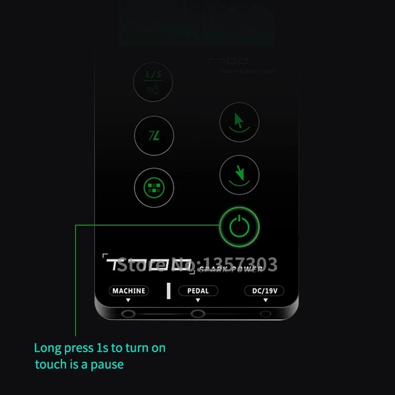 Источник питания для тату-машин с сенсорным экраном Spark power T700 цифровой ЖК-дисплей для макияжа двойные аксессуары для татуировки
