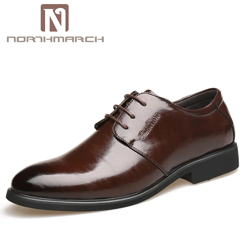 

NORTHMARCH Men Shoes Leather British Style Business Mens Formal Shoes Pointed Toe Large Size Mens Shoes Casual Schuhe Herren