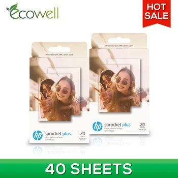 

Ecowell Sticky Backed Photo Paper compatible for HP Sprocket Plus Photo Printers 40 sheets for HP ZINK Sprocket PLUS photo paper