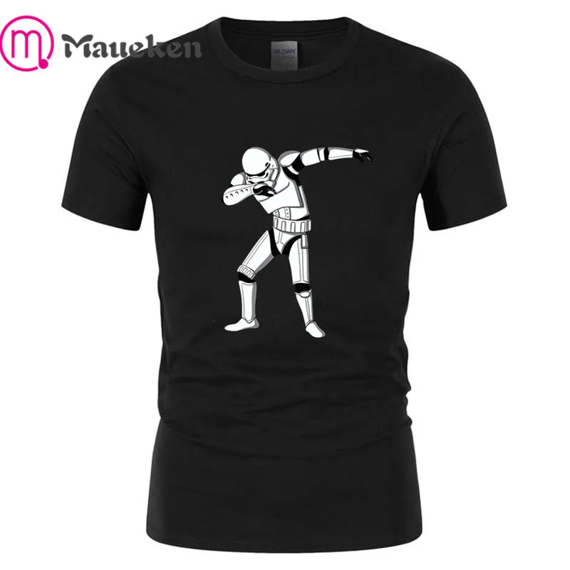 Мужская футболка Dab Trooper с героями мультфильмов, модная футболка, хлопковая футболка с коротким рукавом для звездных войн