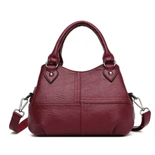 Большая карманная Ретро сумка через плечо для женщин, зимняя сумка, женские мягкие моющиеся кожаные кошельки и сумки