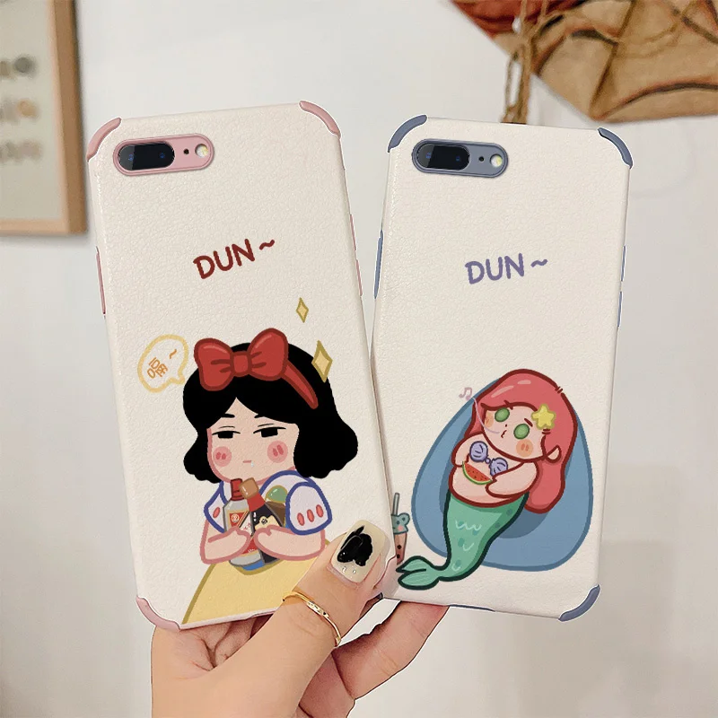 Watermelon Mermaid Phone Case For iPhone 8 8Plus 7 7Plus SE2020 Plus Liquid Silicone Cover | Мобильные телефоны и