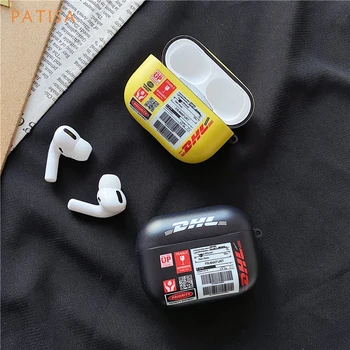 

DHL Express 50th anniversary Edition Label Earphone Headset Case For Airpods 1 2 Balck Wireless Bluetooth cover For Airpods pro