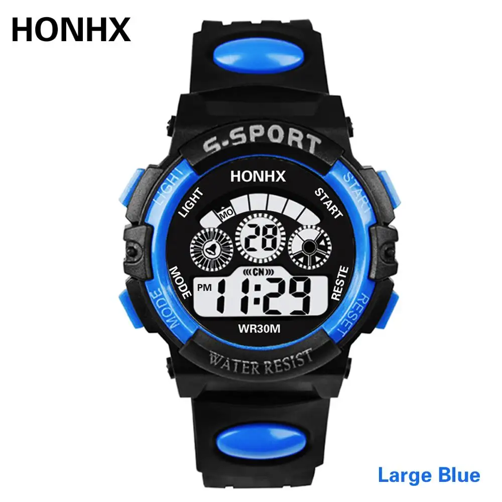 

HONHX Student's Watches Famous Brand Sport Watches LED Digital Male Clock Fashion Waterproof Wristwatch Relojes Para Hombre 6263
