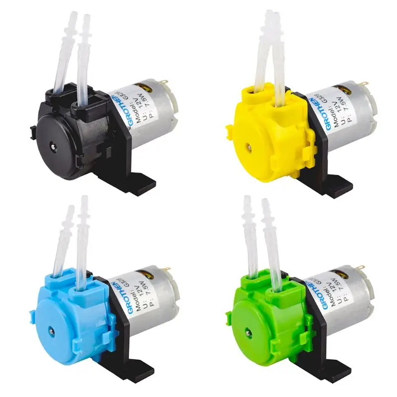 Aquarium Dosing Pump 12V Peristaltic DIY Aquarium Chemical Dosing Pump Tube Head