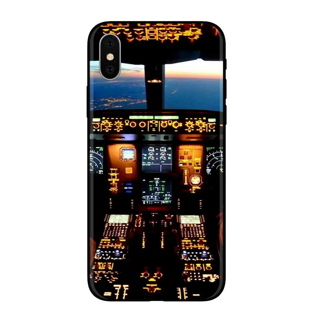 Мягкий Силиконовый ТПУ чехол для телефона stormпередний вперед для путешествий pilot plane для iPhone X 6 6S Plus 7 8 Plus 5 5S SE XS MAX XR XS - Цвет: A7478