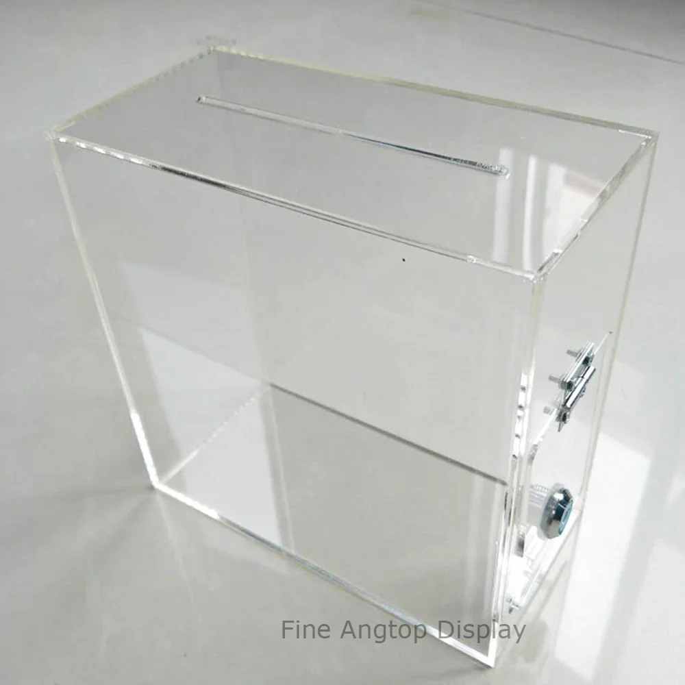 Акриловый ящик для кормления с замком прозрачное оргстекло многофункциональный ящик для хранения свадебного дисплея держатель для карт