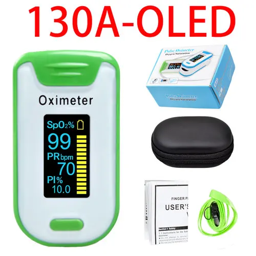 green case ELERA сигнал оксигемометр для пальца OLED Пульсоксиметр Портативный pulsioximetro SPO2 PR оксиметр de Dedo цифровой оксиметр палец - Цвет: green case