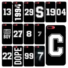 MaiYaCa черная надпись и цифра Красочный милый чехол для телефона iPhone 6S 6plus 7 7plus 8 8Plus X Xs MAX 5 5S XR 10