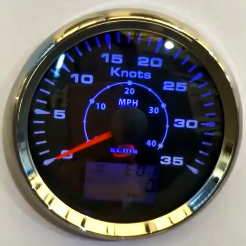 85 мм Водонепроницаемый морской автомобиль gps Спидометр Датчик 0-40 MPH 9-32V 0-35 узлов