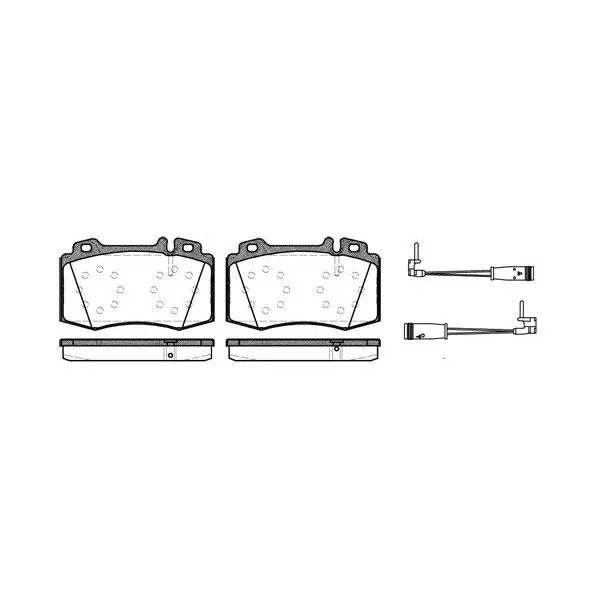 Колодки дисковые п.\ MB W220/W211 02 REMSA 076902