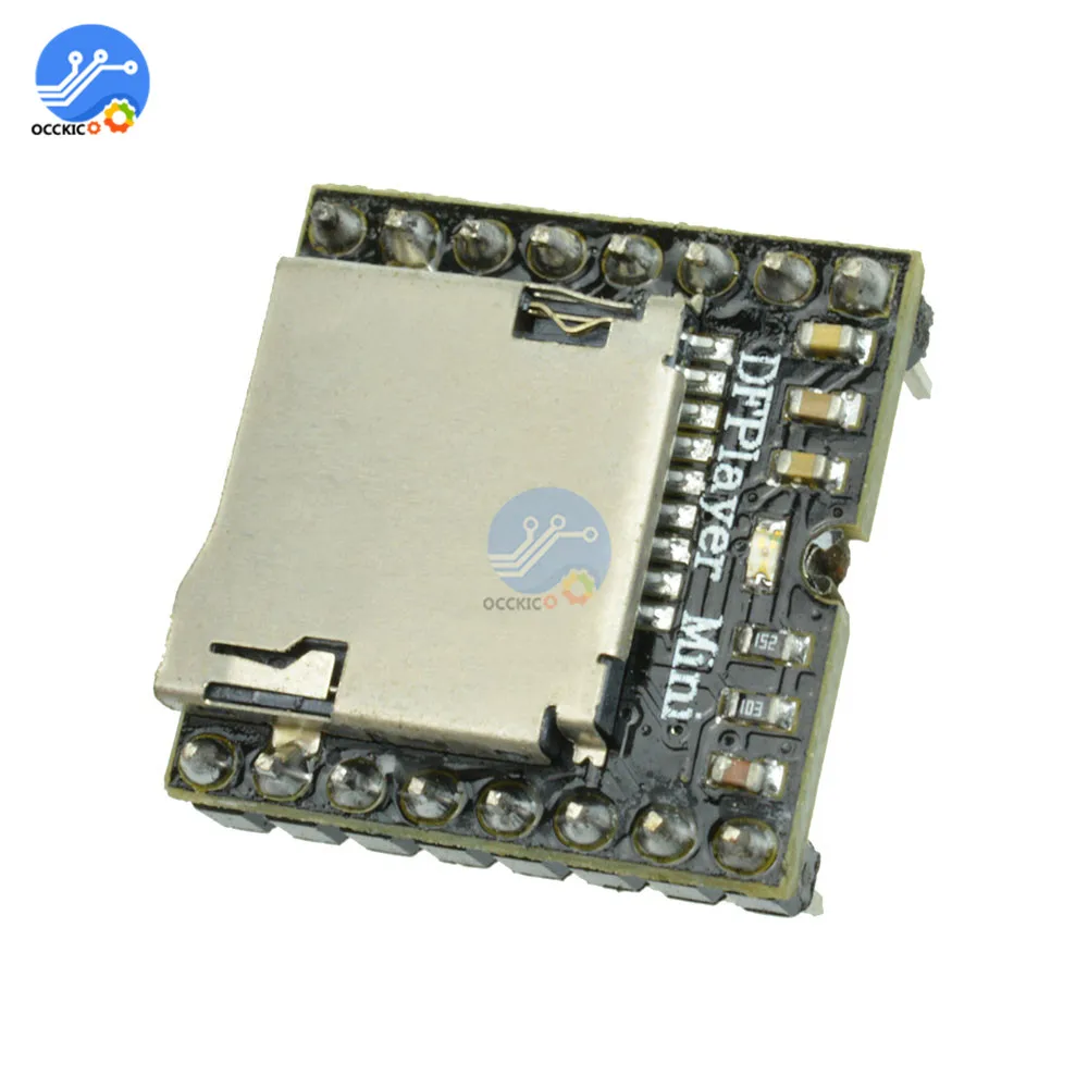 MP3 DF плеер модуль DIY Kit аудио звуковой динамик декодирующая плата для Arduino Sup порт ing TF карта u-диск IO/последовательный порт/AD
