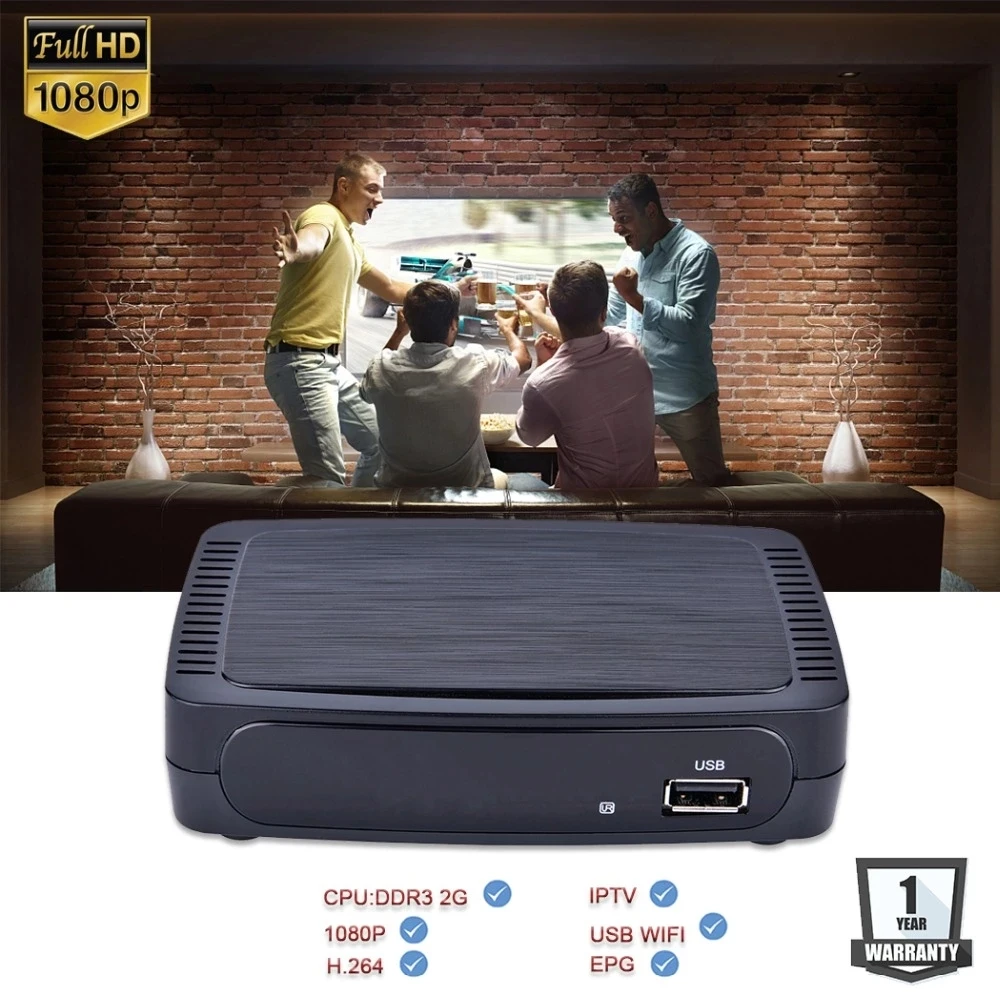 Satxtrem M968 IPTV андроид-тв-приставка DVB S2 H.265 Full HD 1080P With RT5370 USB Wifi Netflix IPTV Smart телеприставка Медиа-плейер